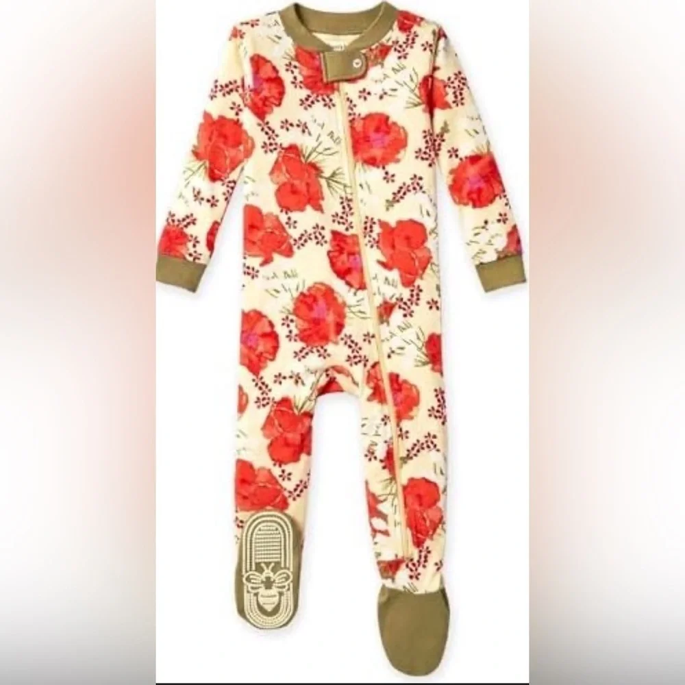 Burt's Bees Baby baby-girls Sleeper Footsie 100% Organic Cotton, 18 mos